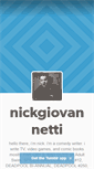 Mobile Screenshot of nickgiovannetti.com